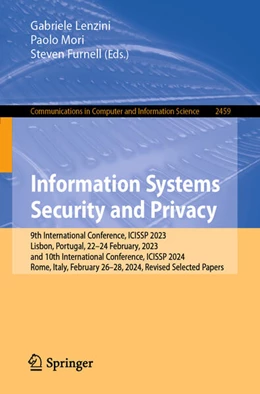 Abbildung von Lenzini / Mori | Information Systems Security and Privacy | 1. Auflage | 2025 | beck-shop.de