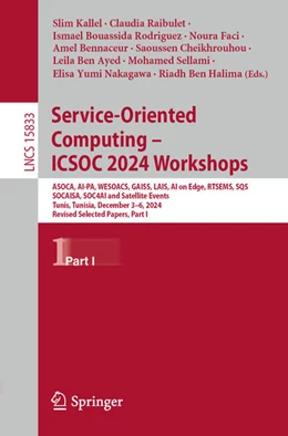 Abbildung von Kallel / Raibulet | Service-Oriented Computing - ICSOC 2024 Workshops | 1. Auflage | 2025 | beck-shop.de