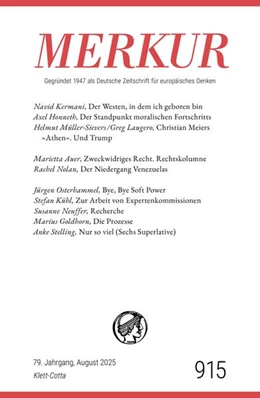 Abbildung von Demand / Knörer | MERKUR 8/2025, Jg.79 | 1. Auflage | 2025 | beck-shop.de