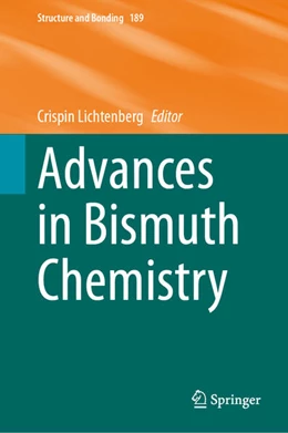 Abbildung von Lichtenberg | Advances in Bismuth Chemistry | 1. Auflage | 2025 | beck-shop.de