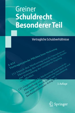 Abbildung von Greiner | Schuldrecht Besonderer Teil | 3. Auflage | 2025 | beck-shop.de