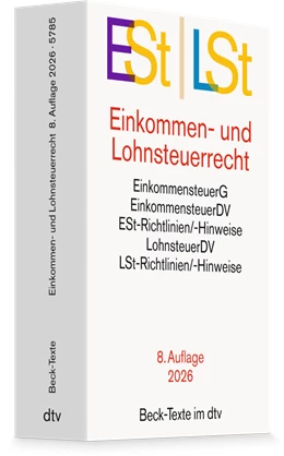 Abbildung von Einkommen- / Lohnsteuerrecht: ESt / LSt | 8. Auflage | 2026 | 5785 | beck-shop.de