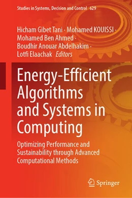 Abbildung von Gibet Tani / Kouissi | Energy-Efficient Algorithms and Systems in Computing | 1. Auflage | 2025 | beck-shop.de