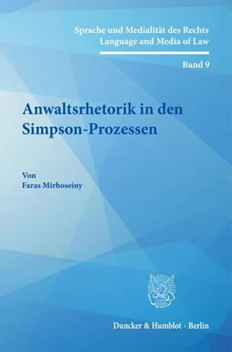 Abbildung von Mirhoseiny | Anwaltsrhetorik in den Simpson-Prozessen | 1. Auflage | 2025 | beck-shop.de