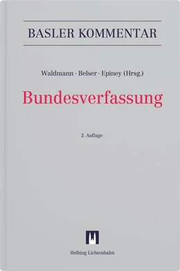 Abbildung von Waldmann / Belser | Bundesverfassung: BV | 2. Auflage | 2025 | beck-shop.de