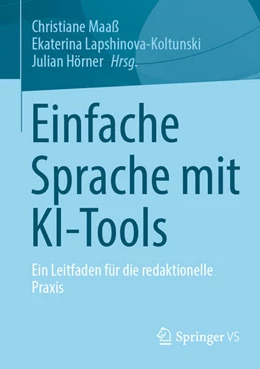 Abbildung von Maaß / Lapshinova-Koltunski | Einfache Sprache mit KI-Tools | 1. Auflage | 2025 | beck-shop.de