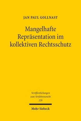 Abbildung von Gollnast | Mangelhafte Repräsentation im kollektiven Rechtsschutz | 1. Auflage | 2025 | beck-shop.de