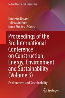 Abbildung von Berardi / António | Proceedings of the 3rd International Conference on Construction, Energy, Environment and Sustainability (Volume 3) | 1. Auflage | 2025 | beck-shop.de
