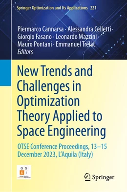 Abbildung von Cannarsa / Celletti | New Trends and Challenges in Optimization Theory Applied to Space Engineering | 1. Auflage | 2025 | beck-shop.de