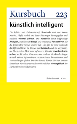 Abbildung von Nassehi / Felixberger | Kursbuch 223 | 1. Auflage | 2025 | beck-shop.de