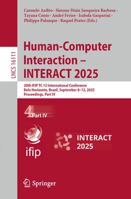 Abbildung von Ardito / Diniz Junqueira Barbosa | Human-Computer Interaction - INTERACT 2025 | 1. Auflage | 2025 | beck-shop.de