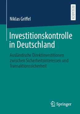 Abbildung von Griffel | Investitionskontrolle in Deutschland | 1. Auflage | 2025 | beck-shop.de
