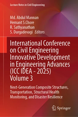 Abbildung von Mannan / S. Chore | International Conference on Civil Engineering Innovative Development in Engineering Advances (ICC IDEA - 2025) Volume 3 | 1. Auflage | 2025 | beck-shop.de