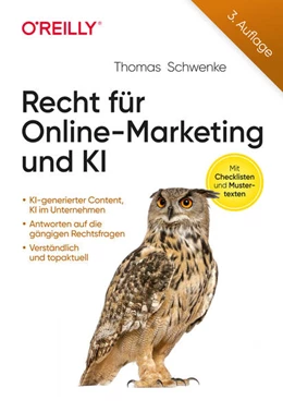 Abbildung von Schwenke | Recht für Online-Marketing und KI | 3. Auflage | 2025 | beck-shop.de