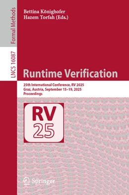 Abbildung von Könighofer / Torfah | Runtime Verification | 1. Auflage | 2025 | beck-shop.de