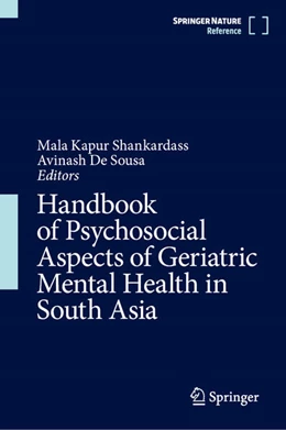 Abbildung von Shankardass / de Sousa | Handbook on Psychosocial Aspects of Geriatric Mental Health Issues | 1. Auflage | 2026 | beck-shop.de