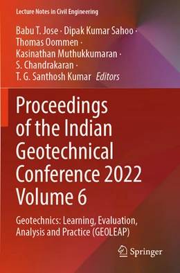 Abbildung von Jose / Sahoo | Proceedings of the Indian Geotechnical Conference 2022 Volume 6 | 1. Auflage | 2025 | beck-shop.de