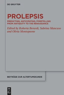 Abbildung von Berardi / Mancuso | Prolepsis | 1. Auflage | 2025 | beck-shop.de