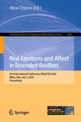 Abbildung von Chirico | Real Emotions and Affect in Extended Realities | 1. Auflage | 2025 | beck-shop.de