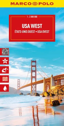 Abbildung von MARCO POLO Reisekarte USA West 1:2 Mio. | 15. Auflage | 2026 | beck-shop.de