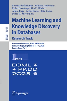 Abbildung von Pfahringer / Japkowicz | Machine Learning and Knowledge Discovery in Databases. Research Track | 1. Auflage | 2025 | beck-shop.de