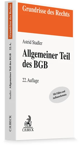 Abbildung von Stadler | Allgemeiner Teil des BGB | 22. Auflage | 2026 | beck-shop.de
