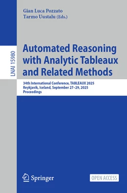 Abbildung von Pozzato / Uustalu | Automated Reasoning with Analytic Tableaux and Related Methods | 1. Auflage | 2025 | beck-shop.de