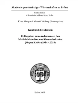 Abbildung von Manger / Vielberg | Kant und die Medizin | 1. Auflage | 2025 | beck-shop.de