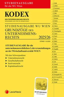 Abbildung von Doralt | KODEX Grundzüge des Unternehmensrechts für die WU 2025/26 - inkl. App | 1. Auflage | 2025 | beck-shop.de