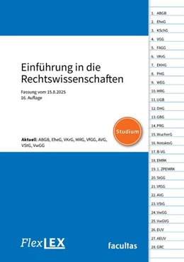 Abbildung von FlexLex | FlexLex Einführung in die Rechtswissenschaften ¦ Studium | 16. Auflage | 2025 | beck-shop.de