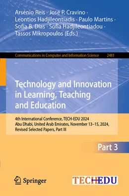 Abbildung von Reis / Cravino | Technology and Innovation in Learning, Teaching and Education | 1. Auflage | 2025 | beck-shop.de