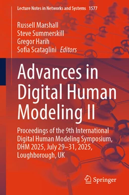 Abbildung von Marshall / Summerskill | Advances in Digital Human Modeling II | 1. Auflage | 2025 | beck-shop.de