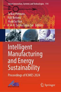 Abbildung von Potnuru / Behera | Intelligent Manufacturing and Energy Sustainability | 1. Auflage | 2025 | beck-shop.de