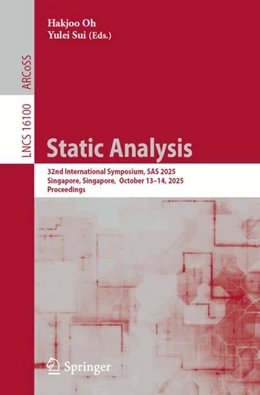 Abbildung von Oh / Sui | Static Analysis | 1. Auflage | 2025 | beck-shop.de