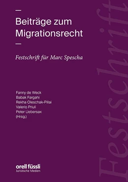 Abbildung von de Weck / Priuli | Beiträge zum Migrationsrecht | 1. Auflage | 2025 | beck-shop.de