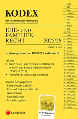 Abbildung von Doralt | KODEX Ehe- und Familienrecht | 1. Auflage | 2025 | beck-shop.de