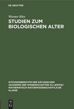 Abbildung von Ries | Studien zum biologischen Alter | 1. Auflage | 2022 | beck-shop.de