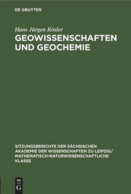 Abbildung von Rösler | Geowissenschaften und Geochemie | 1. Auflage | 2022 | beck-shop.de