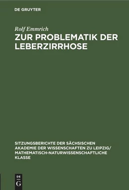 Abbildung von Emmrich | Zur Problematik der Leberzirrhose | 1. Auflage | 2022 | beck-shop.de