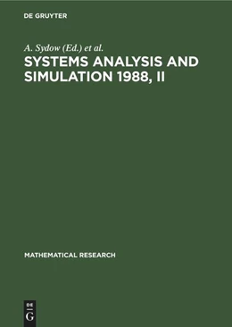 Abbildung von Sydow / Tzafestas | Systems Analysis and Simulation 1988, II | 1. Auflage | 2022 | beck-shop.de