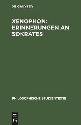 Abbildung von Xenophon: Erinnerungen an Sokrates | 1. Auflage | 2022 | beck-shop.de