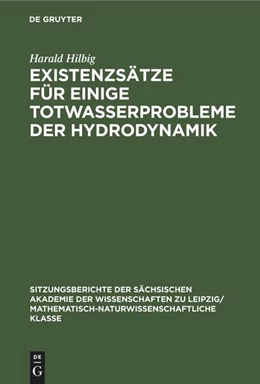 Abbildung von Hilbig | Existenzsätze für einige Totwasserprobleme der Hydrodynamik | 1. Auflage | 2022 | beck-shop.de