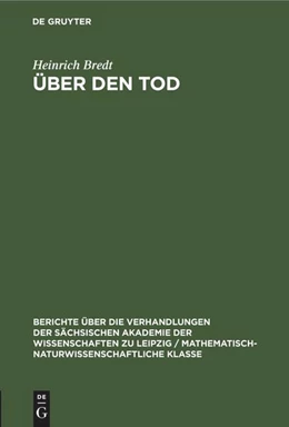 Abbildung von Bredt | Über den Tod | 1. Auflage | 2022 | beck-shop.de