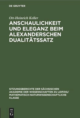 Abbildung von Keller | Anschaulichkeit und Eleganz beim Alexanderschen Dualitätssatz | 1. Auflage | 2022 | beck-shop.de