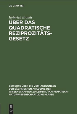 Abbildung von Brandt | Über das quadratische Reziprozitätsgesetz | 1. Auflage | 2022 | beck-shop.de