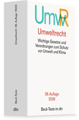 Abbildung von Umweltrecht: UmwR | 36. Auflage | 2026 | 5533 | beck-shop.de