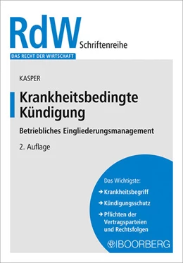 Abbildung von Kasper | Krankheitsbedingte Kündigung | 2. Auflage | 2025 | beck-shop.de