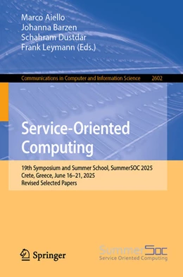 Abbildung von Aiello / Barzen | Service-Oriented Computing | 1. Auflage | 2025 | beck-shop.de