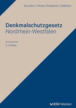 Abbildung von Davydov / Hönes | Denkmalschutzgesetz Nordrhein-Westfalen | 8. Auflage | 2026 | beck-shop.de