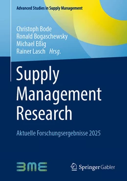 Abbildung von Bode / Bogaschewsky | Supply Management Research | 1. Auflage | 2025 | beck-shop.de